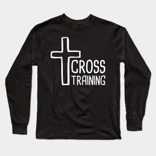 Cross - Gift For Christian Workout Gym Fans Long Sleeve T-Shirt